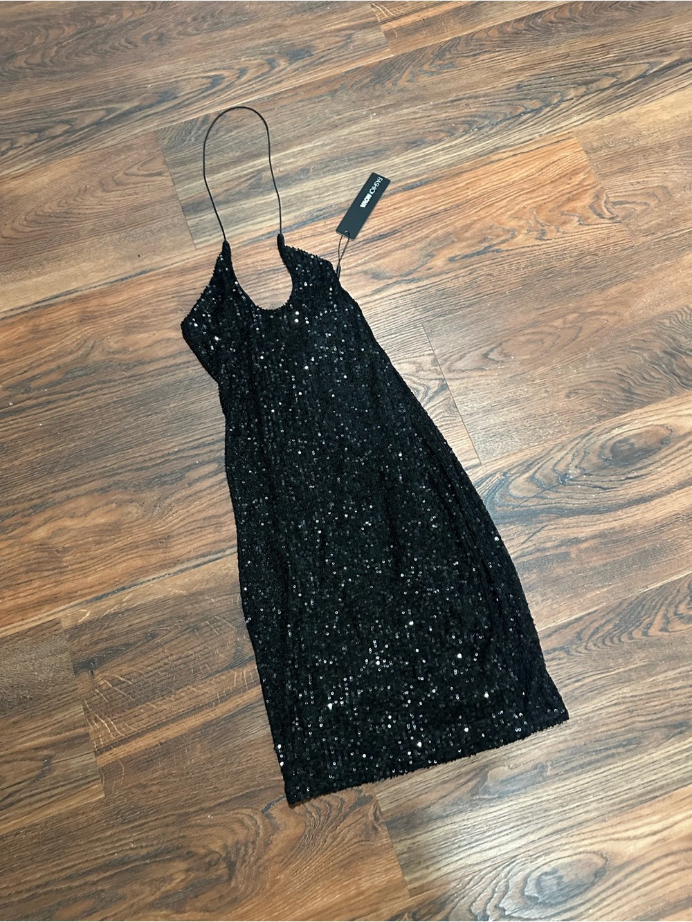 Black Sequin Dress